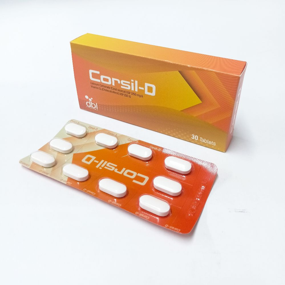 Tablet Corsil-D 500mg+200iu (30pcs)